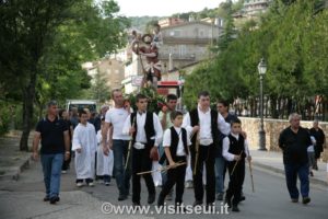 Processione di accompagnamento,sabato.